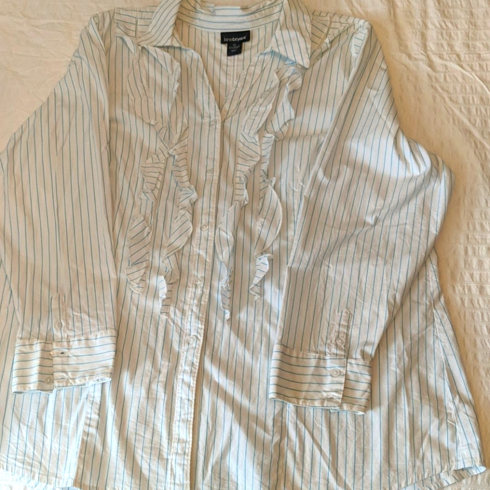 Lane bryant ladies cotton blouse